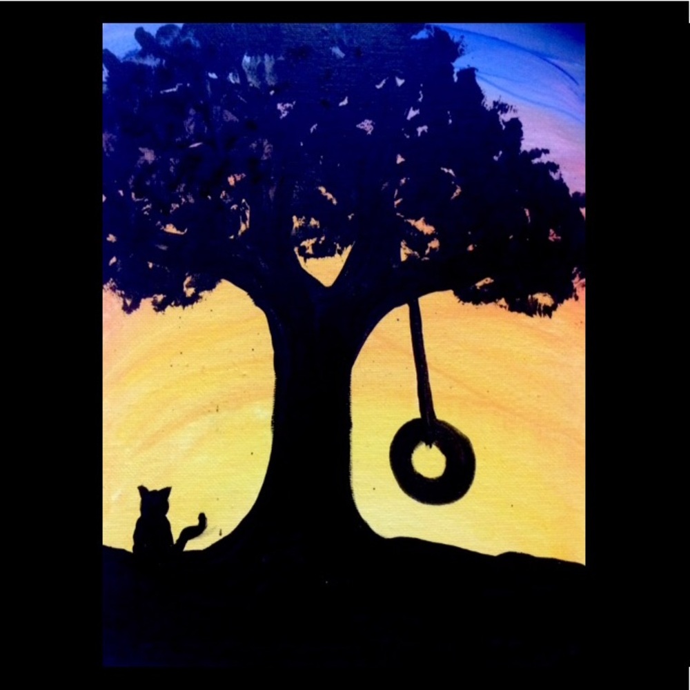 Sunrise, Original Art Acrylic Painting